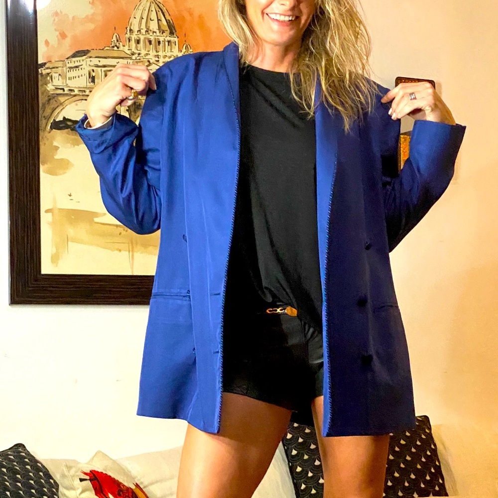 Vintage 80s Dana Buchman Blazer Shoulder Pads 14
